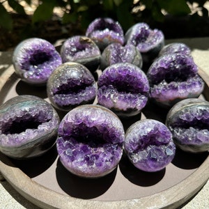 Amethyst Geode Sphere, Druzy Amethyst Crystal Sphere, Amethyst Crystal Cluster Sphere, Amethyst Cluster Sphere, Amethyst Druzy Cluster
