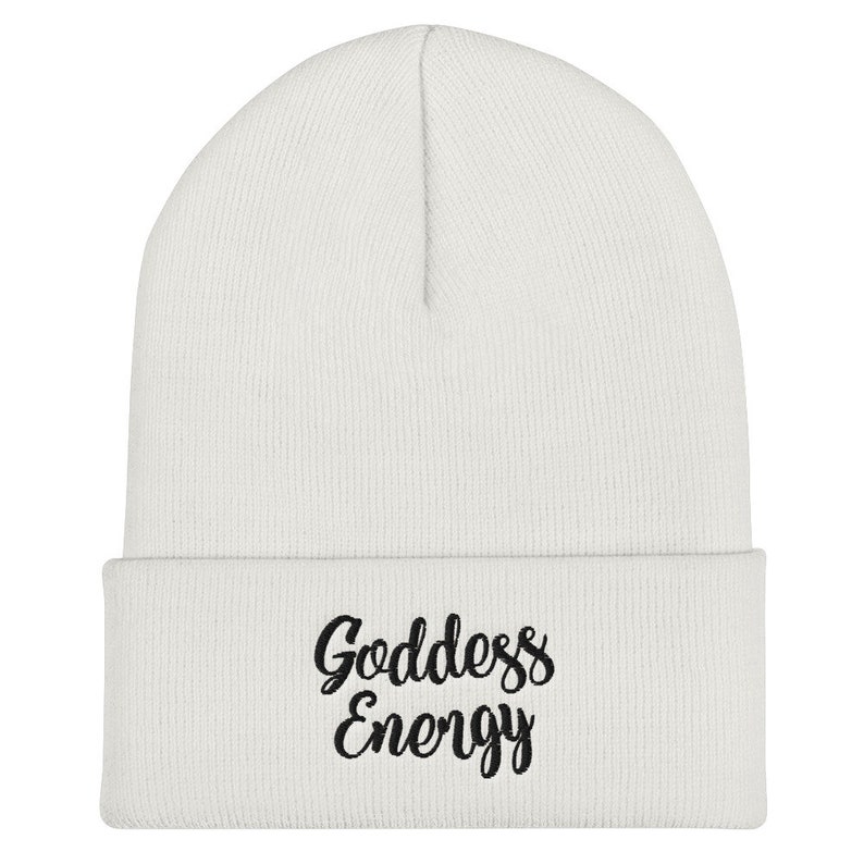 Goddess Energy Beanie Black Girl Magic, Spiritual Hat, Divine Feminine, Spiritual Black Girls, Black is Beautiful, Black Owned, Goddess image 7