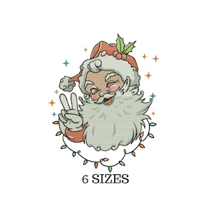 Xmas Embroidery, Christmas Decor, Kids Embroidery, Santa Claus