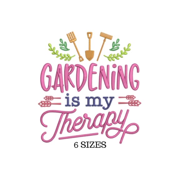 Plant Embroidery, Funny Embroidery, Gardening Pattern, Garden Embroidery, Gardening Design, PES File