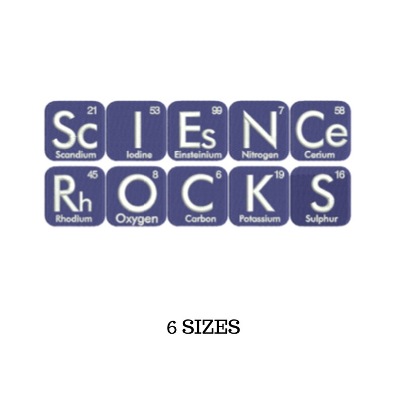 Science Embroidery Funny Science Science Teacher Geek Etsy