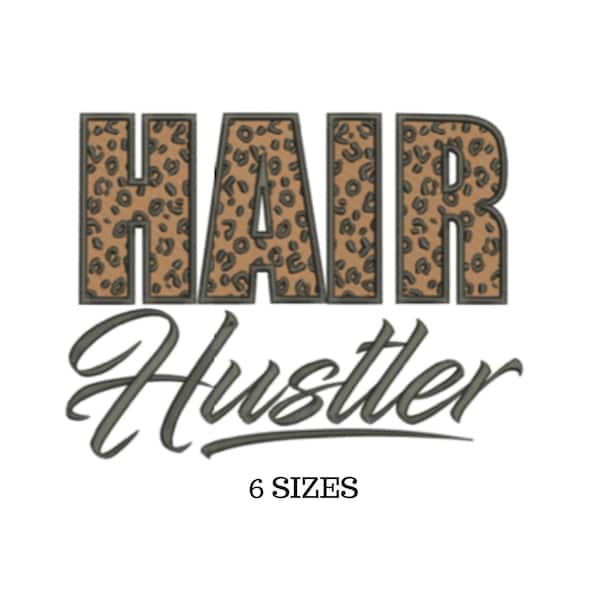 Hairdresser Gift, Hair Stylist, Leopard Embroidery, Gift for Stylist, Beauty Salon, Digital Download