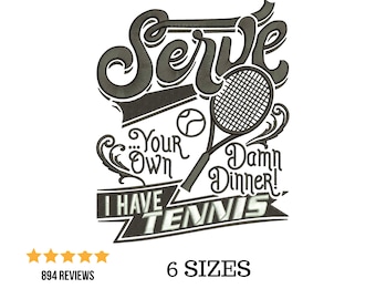 Tennis Embroidery, Tennis Game, Tennis Saying, Tennis Tournament, Tennis Mom