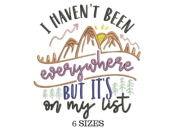 Travel Design, Travel Embroidery, Adventure Embroidery, Vacation Design, Travel Theme, Travel Quotes