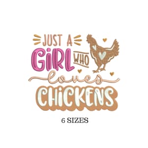 Funny Chicken, Chicken Embroidery, Chicken Design, Chicken Lover Gift, Farm Style, Southern Gifts