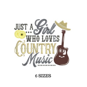 Country Music, Country Embroidery, Country Design, Southern Embroidery, Western Music