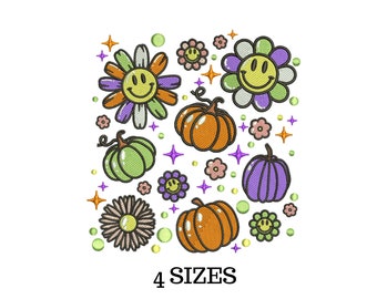 Spooky Embroidery, Halloween Embroidery, Design for Kids, Spooky Time