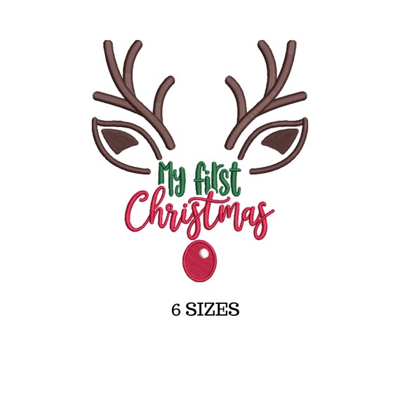 My First Christmas, Infant Embroidery, Baby Girl, Baby Boy, Merry Embroidery, Christmas Baby Files