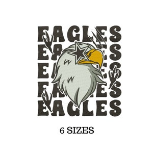 Eagle Head, Eagle Head Logo, Eagles Embroidery, Eagles Head Design
