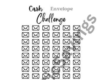 100 Cash Stuffing Challenge | Laminiert | Cash Stuffing Umschläge