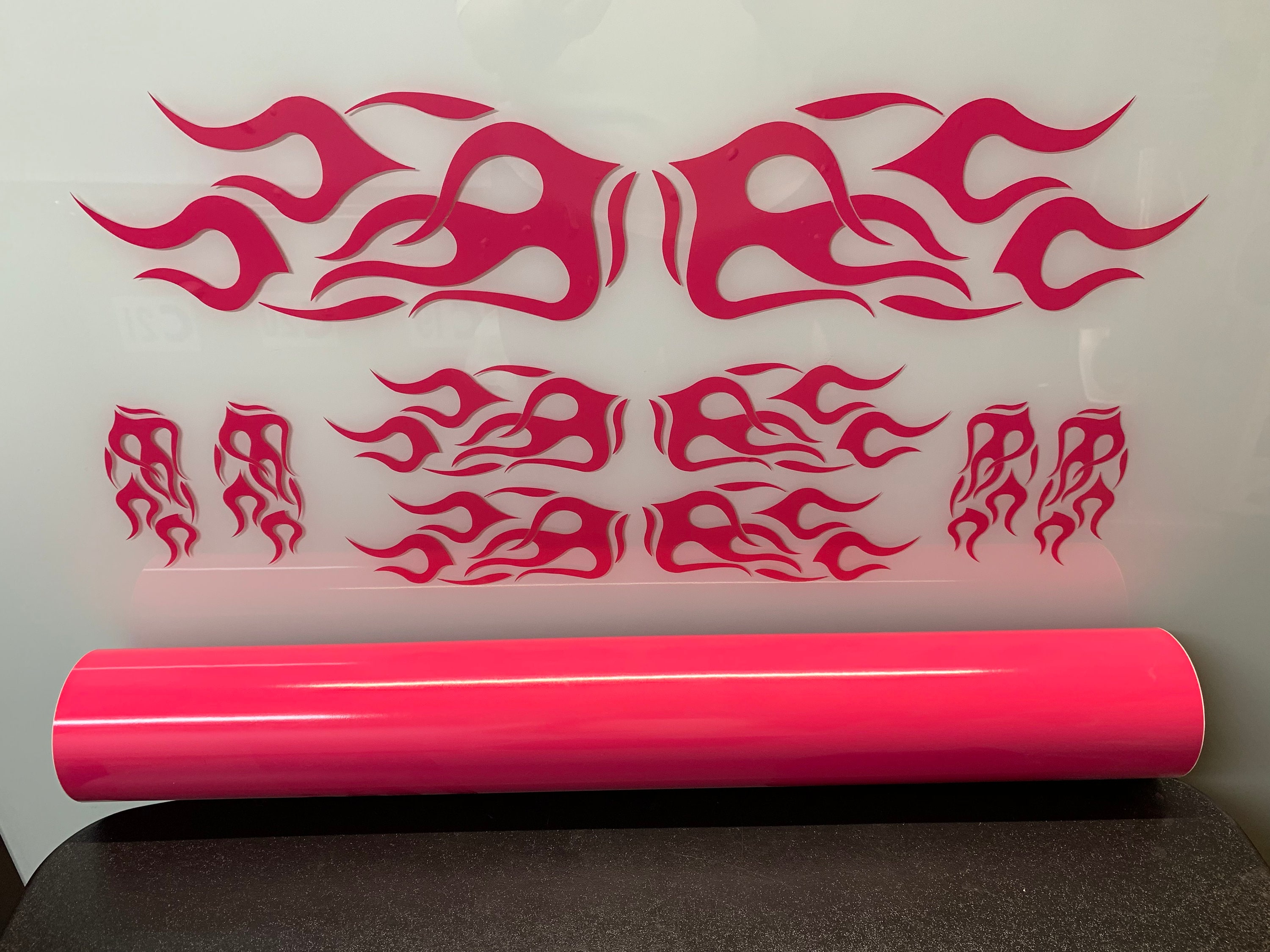 Motorcycle or Vehicle Vinyl Flame Graphic Decal Kit GLOSS Etsy