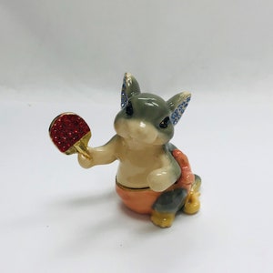 Cristiani Collezione Mouse Trinket Box 14 K Gold Plated