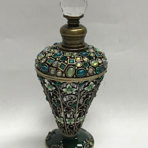 Vintage Cristiani Collezione  Perfume Bottle with crystals.