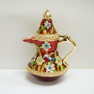 Cristiani Collezione Teapot Trinket Box 14K Gold Plated