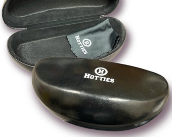 2-Pack Hotties Sunglasses Hard Case Eye Glasses Black