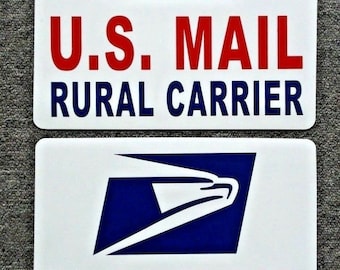 6/"X12/" 2 U.S Mail Delivery Magnetic Sign Rural Delivery Carrier Magnet USPS