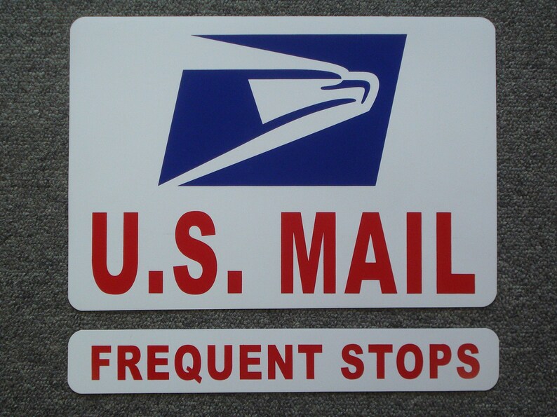1 U.S. MAIL Sign USPS 8 X 12 Plus 1 Etsy