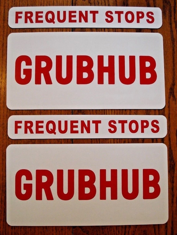 2 UBER Logo Magnetic CAR VEHICLE SIGNS 8x8 /& 2 Caution Frequent Stops 5x5