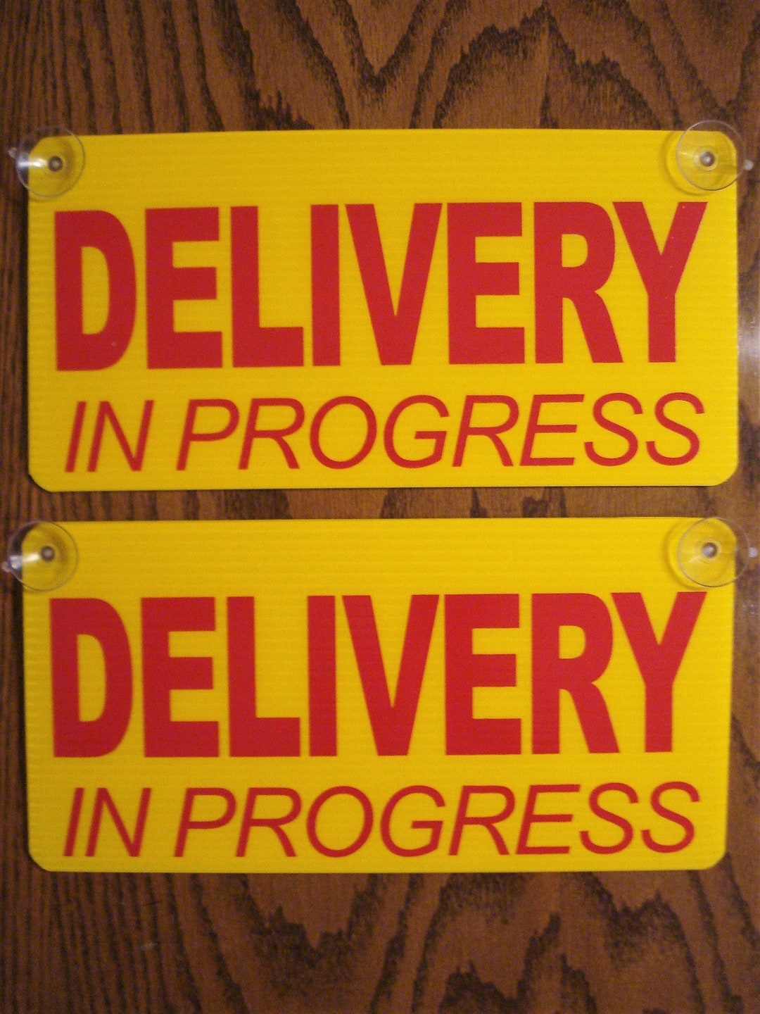 8x12 Yellow Coroplast 'Help Wanted' Sign – With 4 Suction Cups For Window