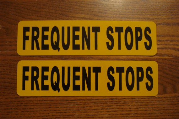 2 UBER Logo Magnetic CAR VEHICLE SIGNS 8x8 /& 2 Caution Frequent Stops 5x5