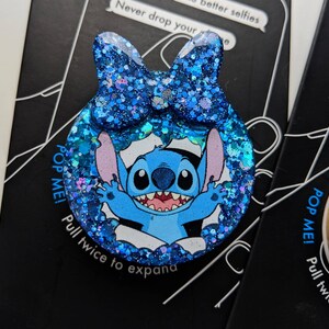 Stitch Disney PopSockets, Heavy Duty Retractable Badge Reel Alligator Belt Clip image 5