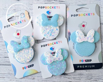 Cendrillon Bleu PopSocket, Opale Licorne PopSockets, Bobines d'insigne rétractables, Disney Princess Glass Slipper PopSockets Phone Grips