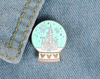 Disney Enamel Pins, Snowglobe Enamel, Unicorn Enamel Pin, Space Rainbow Magical Enamel Pins