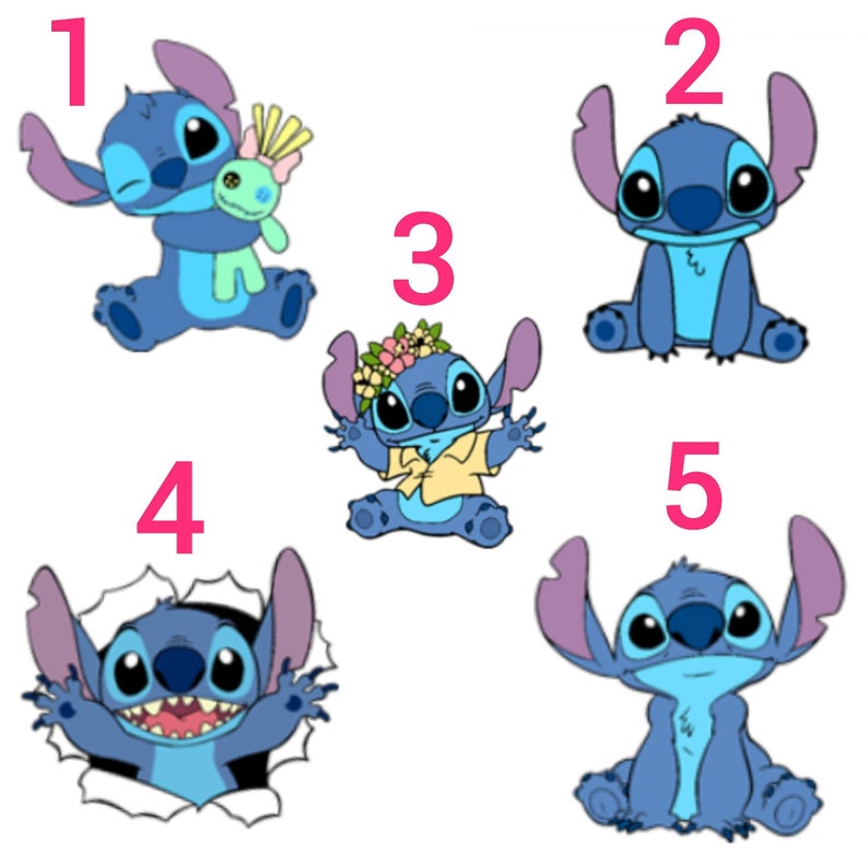 Disney Stitch Car Coasters Glitter Resin Car Coasters Set of Etsy