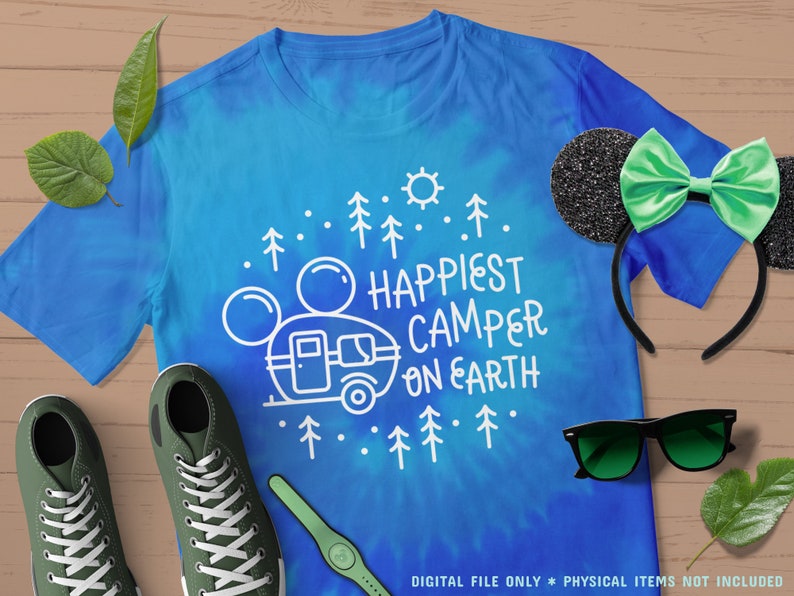 Download Disney Happy Camper Happiest Camping SVG One-Color Vinyl ...