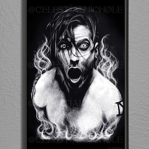 Spencer Charnas Ice Nine Kills The Burning 11x17 Fan Art Print image 1