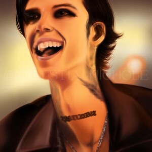 Andy Biersack Black Veil Brides 11x17 Fan Art Print image 2