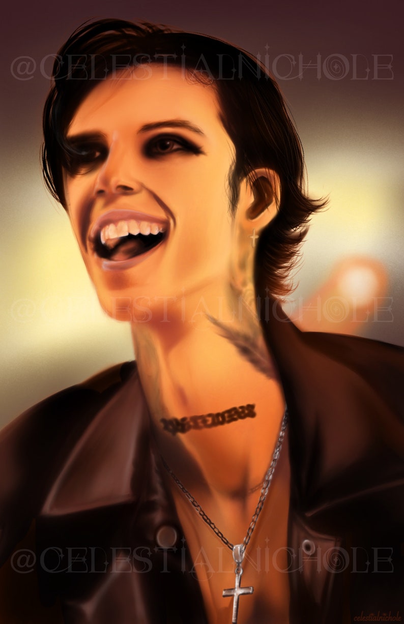 Andy Biersack Black Veil Brides 11x17 Fan Art Print image 2