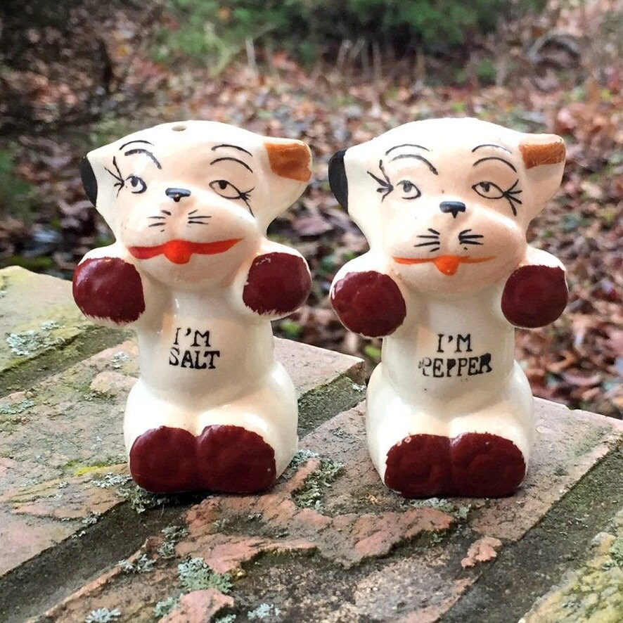 JAPAN製 Bonzo ソルト＆ペッパーシェイカー 50s 犬 ペア ボンゾー