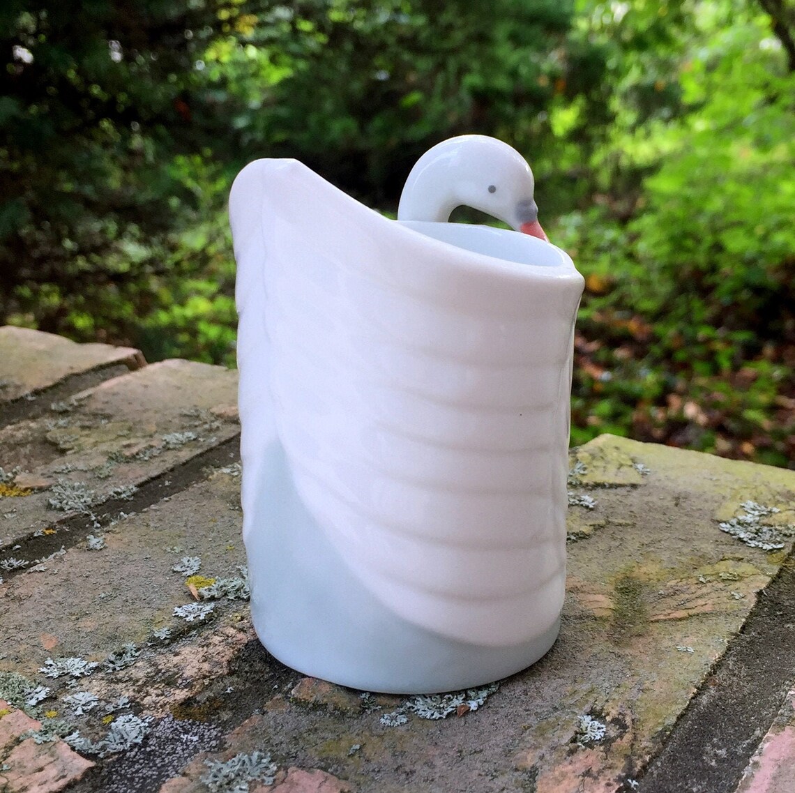 Vintage Swan Votive Candle Holder Porcelain Tea Light Etsy