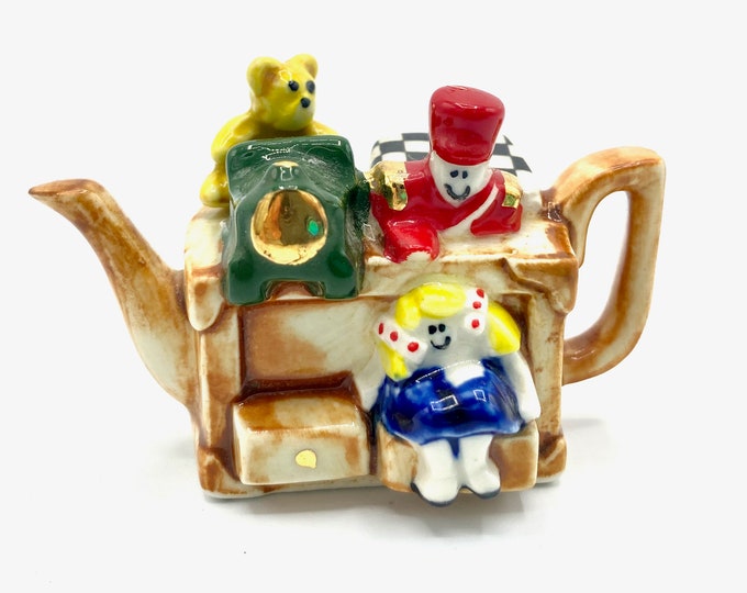 Vintage Paul Cardew TINY TEAPOTS Toy Box Collectible, Cardew Designs UK