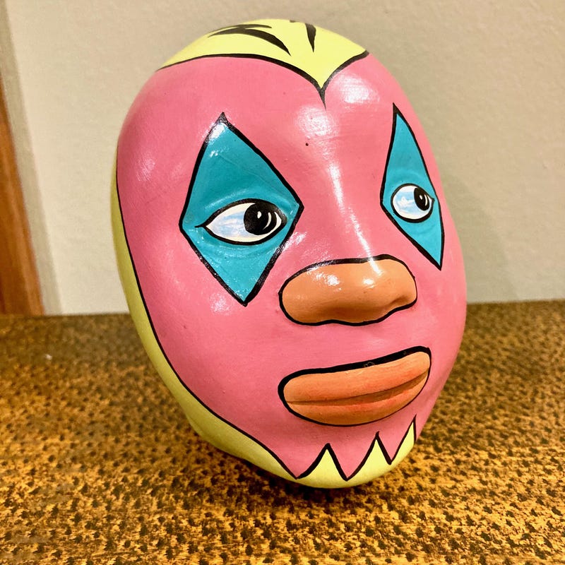 Ceramic Luchador Mask - Etsy