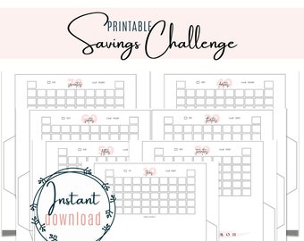 52 Week Savings Challenge | PRINTABLE | Cash Envelope