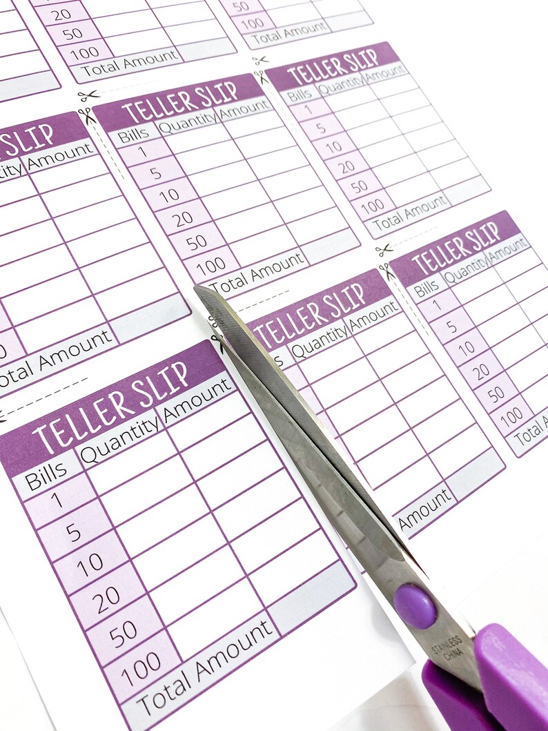 Free Printable Teller Slips Printable Word Searches