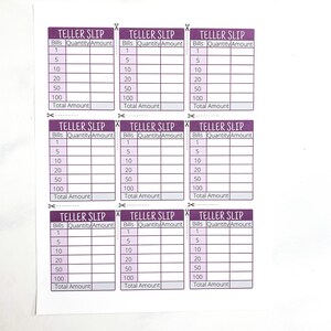 Free Printable Bank Teller Slip
