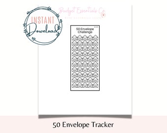 50 Envelope Savings Tracker