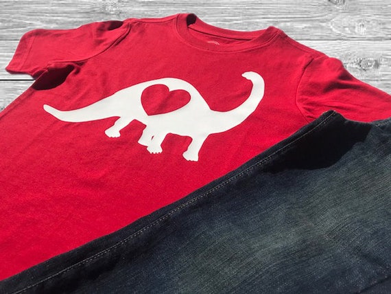 Camisa Del Día De San Valentín Para Niños Pequeños, Camisa Roja Con Diseño  De Dinosaurio, Picaduras De Amor, Bonita, De San Valentín - Camisetas -  AliExpress