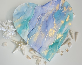 Toile en forme de cœur - « Tranquil Tides »