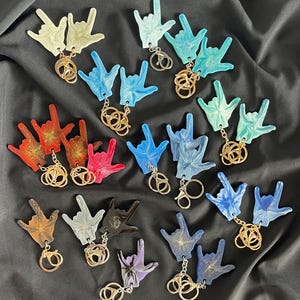 7cm Sign Language “I Love You” Resin Keyring