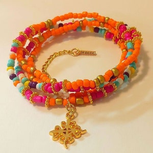 Adinkra Variety Charm Waist Beads