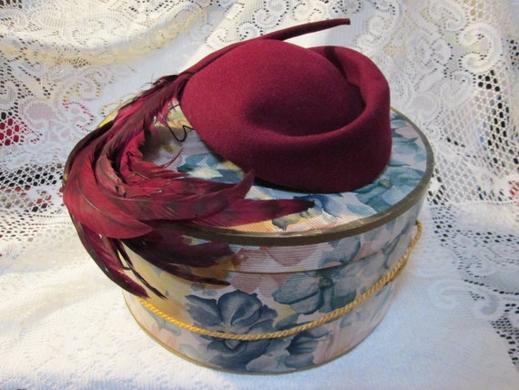 Adolfo II Red Wool Hat