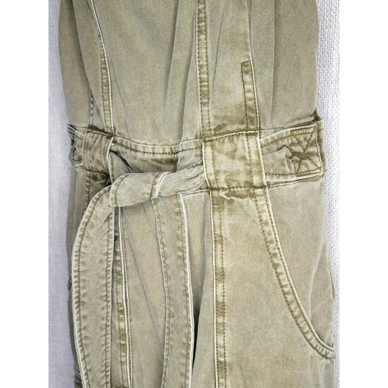 Free People Go West Tie Waist Utility Jumpsuit/Overalls Size XSmall image 9