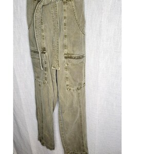 Free People Go West Tie Waist Utility Jumpsuit/Overalls Size XSmall image 3