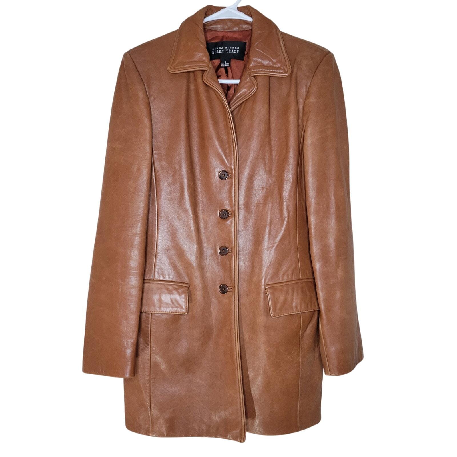 Linda Allard for Ellen Tracy Leather Jacket