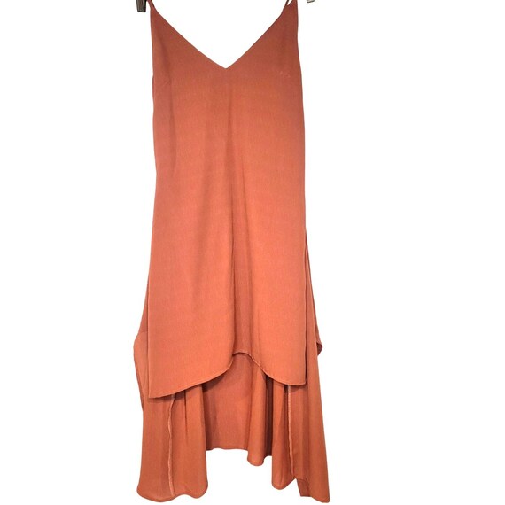 selfie leslie orange dress Goddess Halterneck Asymmetrical Hem Crochet Midi Dress Orange