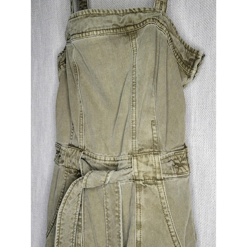 Free People Go West Tie Waist Utility Jumpsuit/Overalls Size XSmall image 2